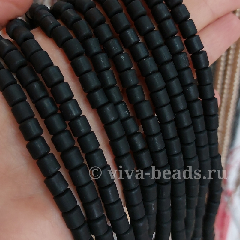 Нить 19 см Каучук (пластик) 6 мм черный (6486-Ч) купить в Воронеже | Заказать в интернет-магазине Viva Beads
