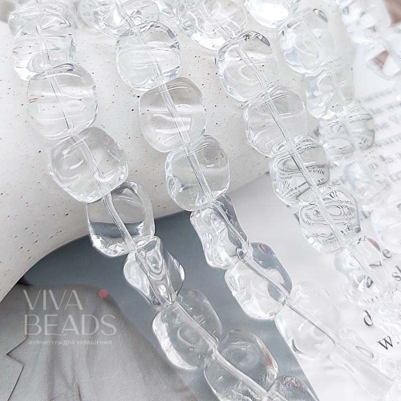 1 шт. Бусина фри форм 11.2х10.5х6.5 мм стекло (7645) купить в Воронеже  | Заказать в интернет-магазине Viva Beads
