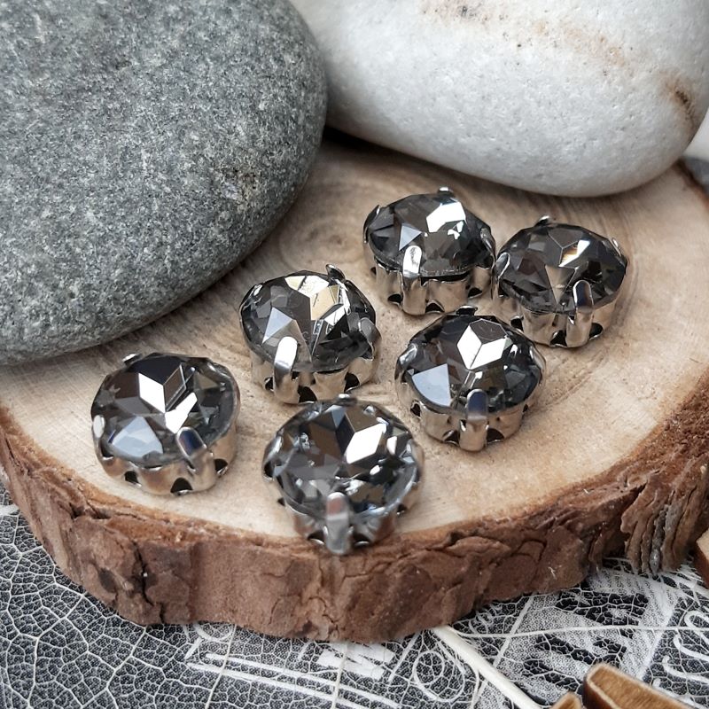 Шатон 8 мм в оправе Black Diamond (4315/14) купить в Воронеже | Заказать в интернет-магазине Viva Beads
