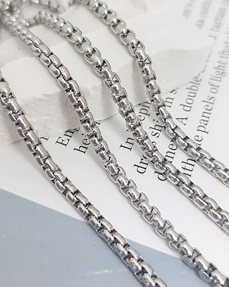 50 см Цепь 3.5 мм /толщина/ нержавеющая сталь (8326) купить в Воронеже  | Заказать в интернет-магазине Viva Beads

