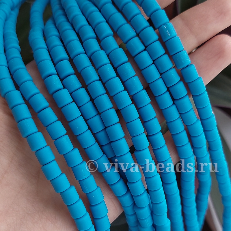 Нить 19 см Каучук (пластик) 6 мм сине-голубой (6486-СГОЛ) купить в Воронеже | Заказать в интернет-магазине Viva Beads
