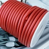 1 м Резиновый полый шнур 4 мм красный (3006-К) купить в Воронеже | Заказать в интернет-магазине Viva Beads
