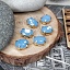 Овал 6х8 мм в золотой оправе Голубой (4316/5) купить в Воронеже | Заказать в интернет-магазине Viva Beads
