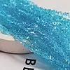 Нить 31 см Бусина стеклянная крошка ок. 4.1x3x2.6 мм ярко-голубой (7338-4-ЯРГОЛУБ) купить в Воронеже | Заказать в интернет-магазине Viva Beads
