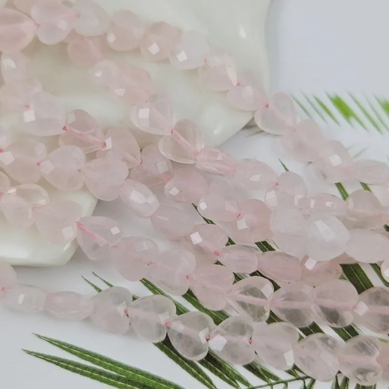 1 шт. Розовый кварц натуральный 8 мм бусина граненое Сердце (8477-8) купить в Воронеже | Заказать в интернет-магазине Viva Beads
