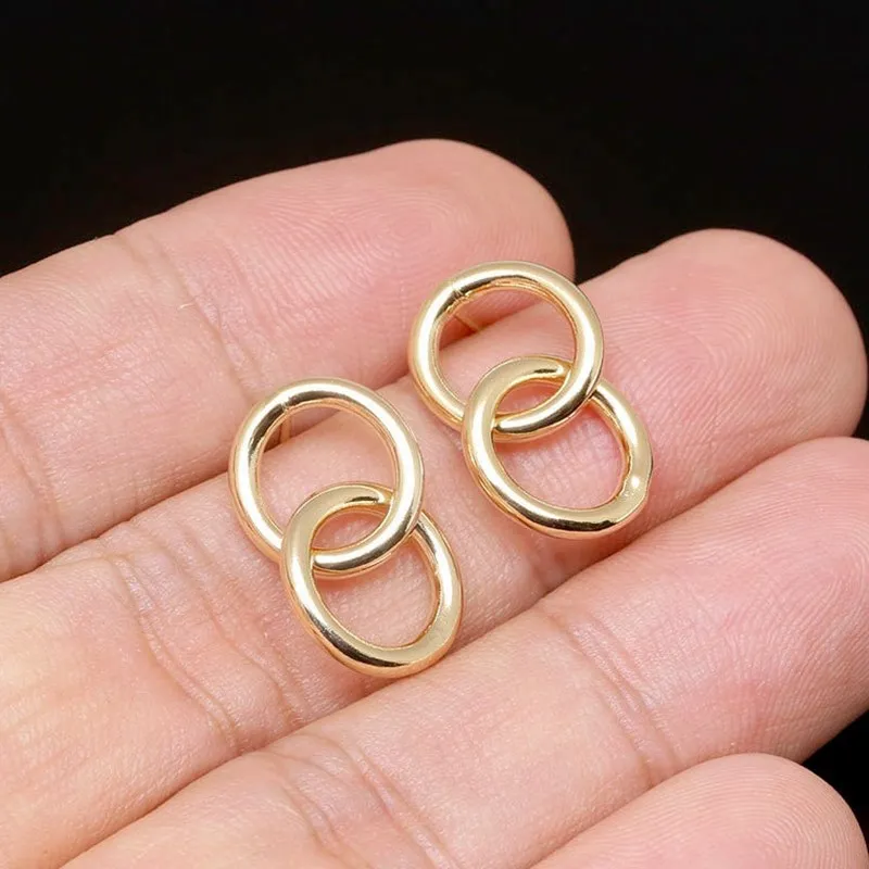 Швензы пуссеты 12*22 мм позолота Ю. Корея 18к (4571) купить с доставкой по России | Интернет-магазин Viva Beads