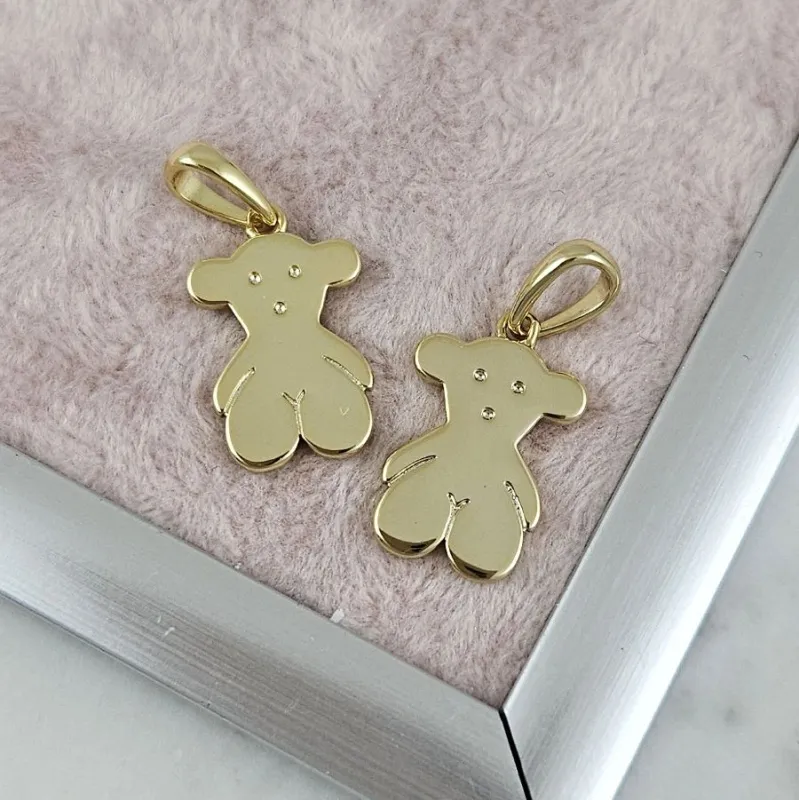 Подвеска Мишка 17.5х11.2 мм позолота 14К (10186-З) купить с доставкой по России | Интернет-магазин Viva Beads