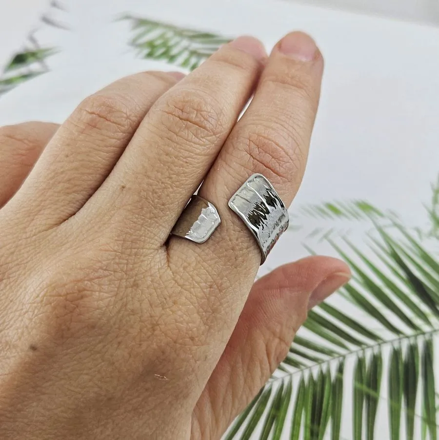 Кольцо Геометрия 18.5 размер, нержавеющая сталь (10012)