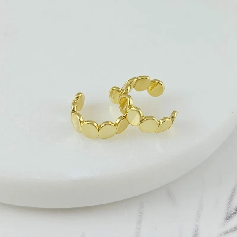 1 шт. Кафф на ухо 13х4.8 мм позолота 14К (10089-З) купить с доставкой по России | Интернет-магазин Viva Beads