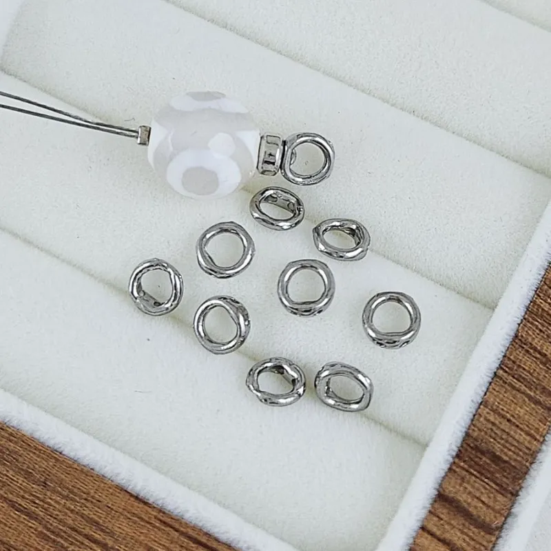 1 шт. Концевик кольцо 5.3 мм, нержавеющая сталь (1052) купить с доставкой по России | Заказать в интернет-магазине Viva Beads
