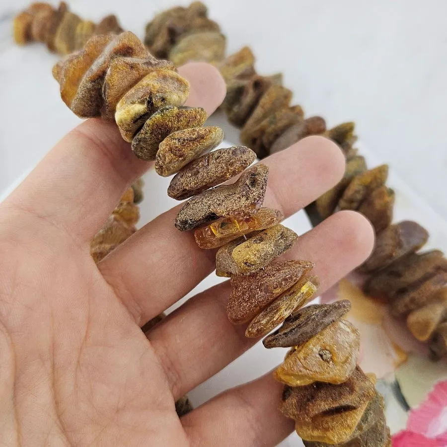 1 шт Янтарь натуральный кусочки 16-22х4-12 мм (10153-16/22) для бижутерии купить с доставкой по России | Интернет‑магазин Viva Beads
