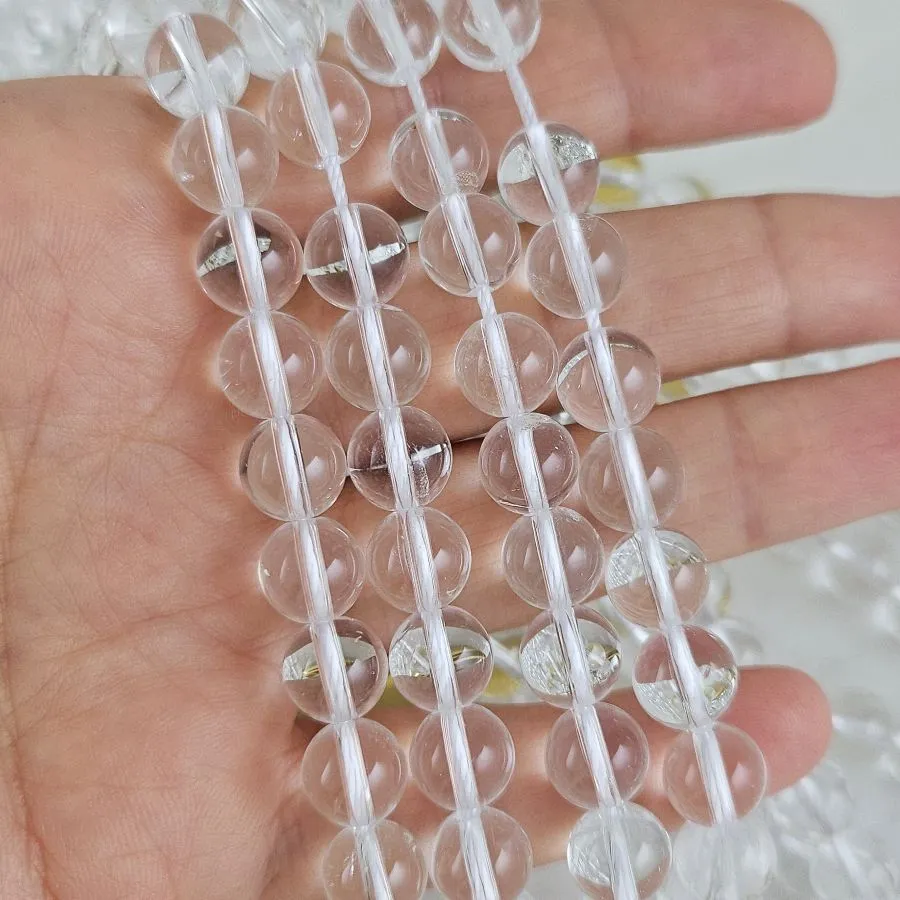 Нить 19 см Горный хрусталь натуральный ок. 8.7 мм, бусины гладкий шар,7А (7602-8-7А) для бижутерии купить с доставкой по России | Интернет‑магазин Viva Beads
