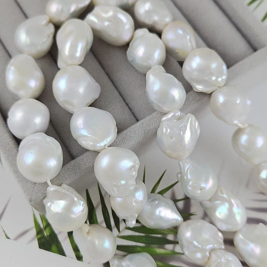 1 шт. Жемчуг барочный крупный 15.5-18.5х17-21 мм А+, белый (9925) купить с доставкой по России | Интернет-магазин Viva Beads