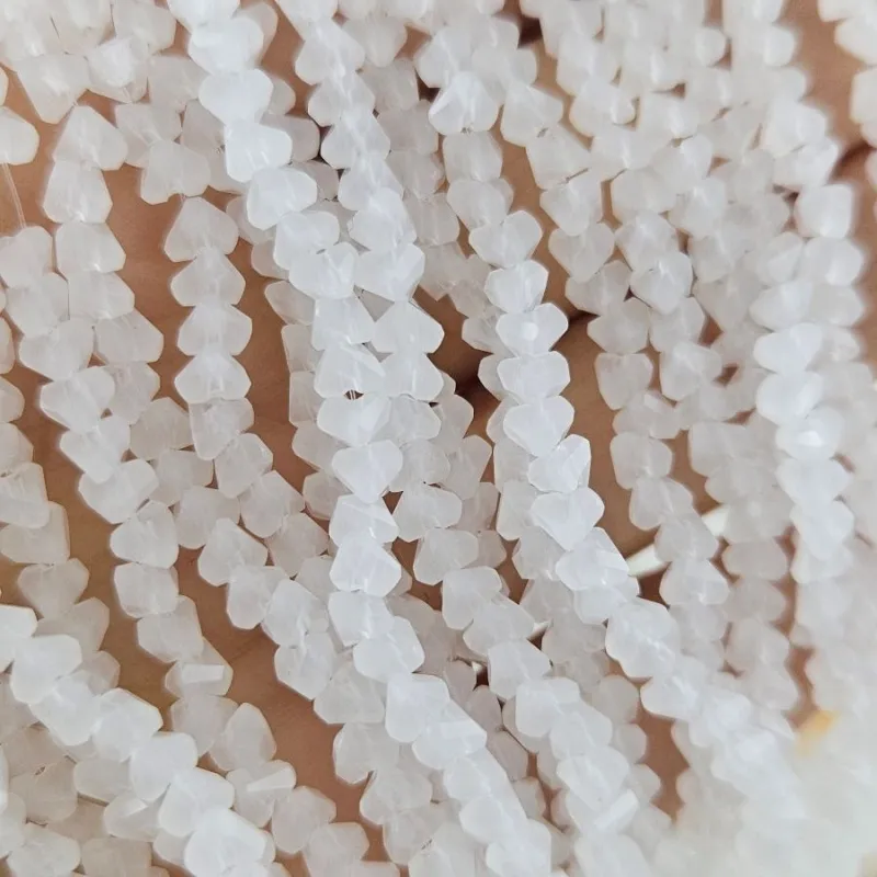 Нить 35 см Бусины хрустальная крошка ок. 4 мм белый (7338-4-БЕЛ) купить с доставкой по России | Интернет-магазин Viva Beads