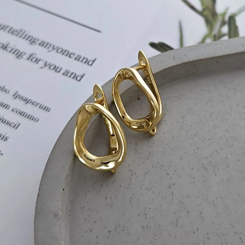 УЦЕНКА Швензы с замком 20х13 мм позолота (5409-З-УЦ)