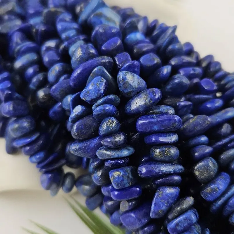 Нить 40 см Лазурит натуральный 6-10 мм, каменная крошка (9986) купить в Воронеже | Заказать в интернет-магазине Viva Beads
