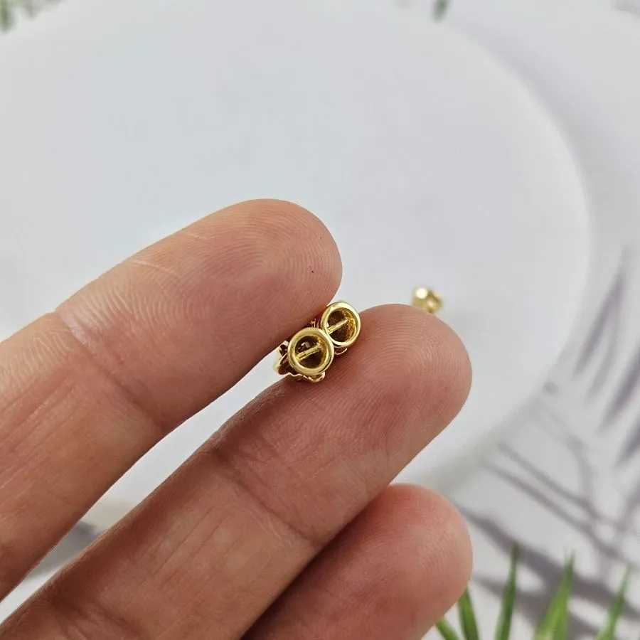 Замок овальный 15 мм с карабинами, позолота 14К (10046-З) замок для украшений купить с доставкой по России | Интернет-магазин Viva Beads