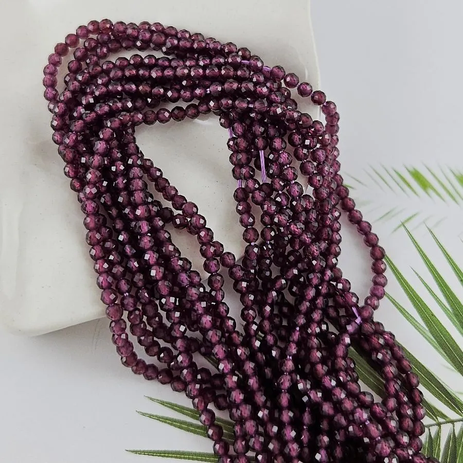 Нить 39 см Гранат натуральный ок. 3 мм граненые бусины (5600) купить в Воронеже | Заказать в интернет-магазине Viva Beads
