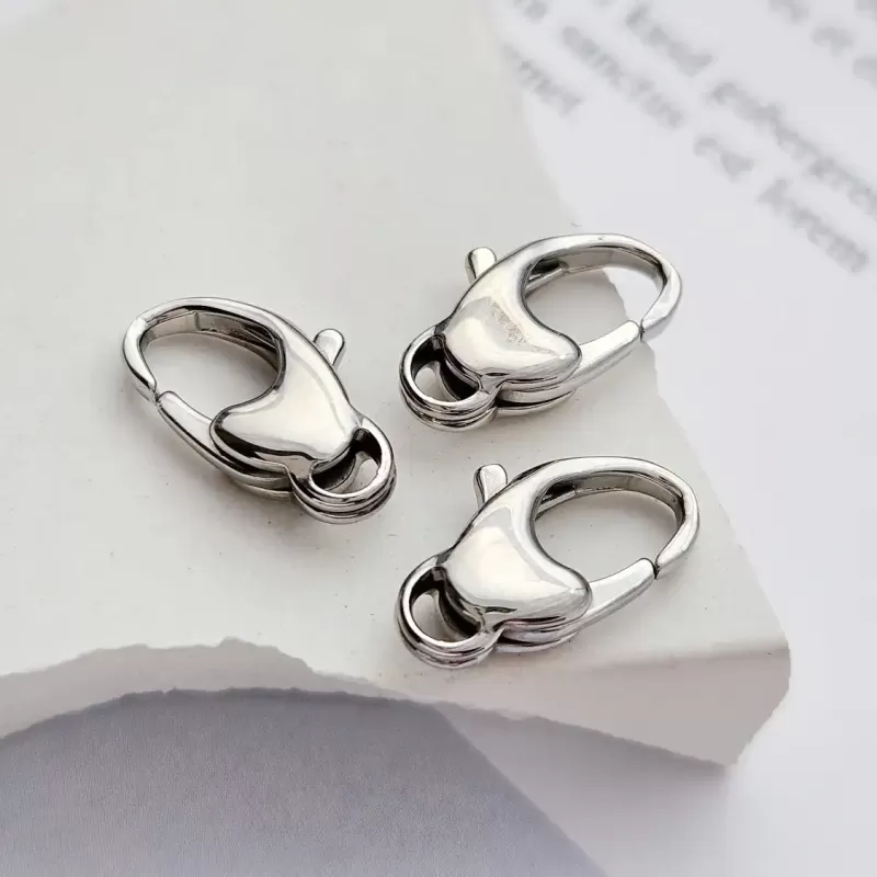 Замок лобстер 14.5x8x4 мм хирургическая сталь (8643-14) купить в Воронеже | Заказать в интернет-магазине Viva Beads
 Замок лобстер 14.5x8x4 мм хирургическая сталь (8643-14) купить в Воронеже | Заказать в интернет-магазине Viva Beads