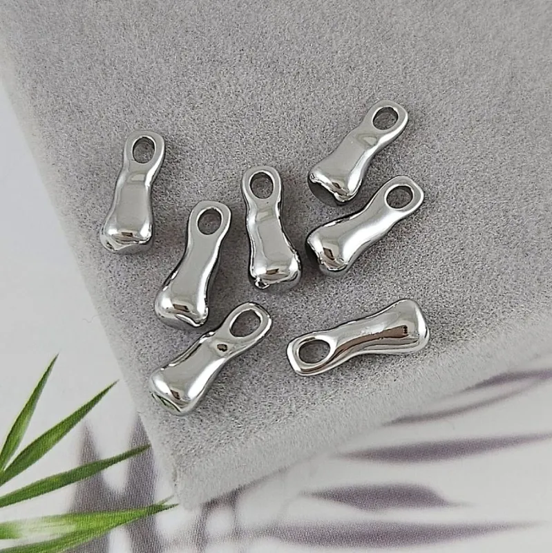 Подвеска Палочка 14х5.4х4.6 мм, родиевое покрытие (9418-14-Р)