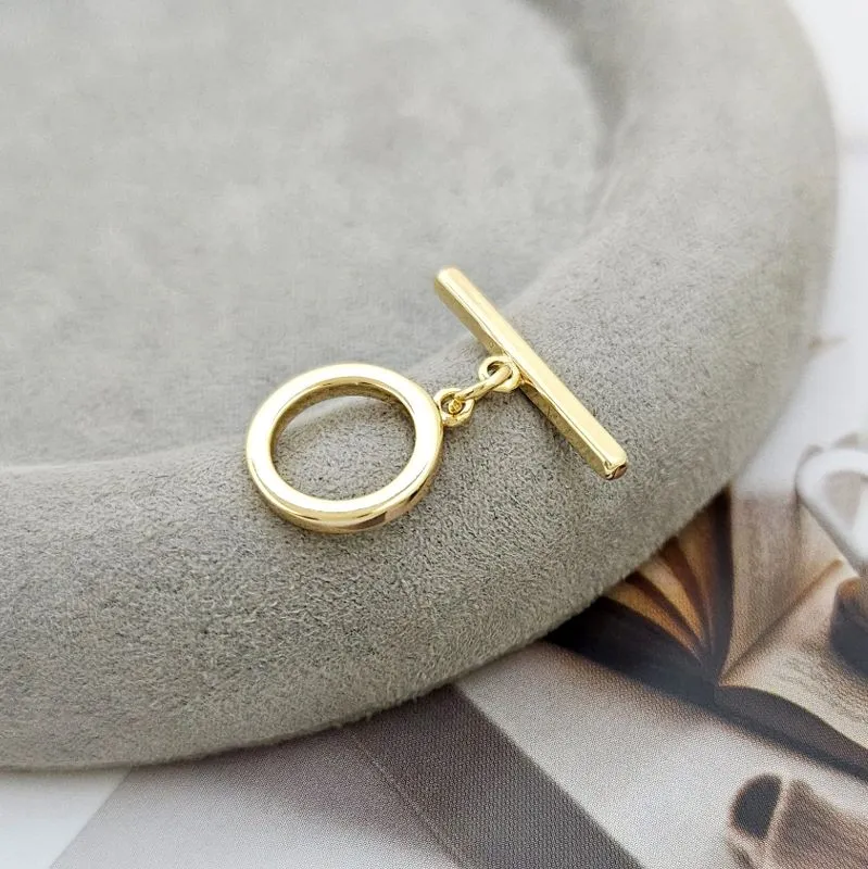 УЦЕНКА Замок тоггл кольцо 13 мм позолота 14К (9182-З-УЦ)