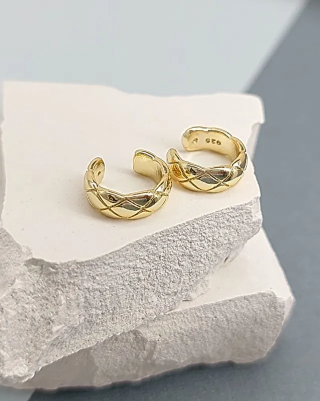 Кафф на ухо 12х4.2 мм позолота 14К (8224-З) купить с доставкой по России | Интернет-магазин Viva Beads