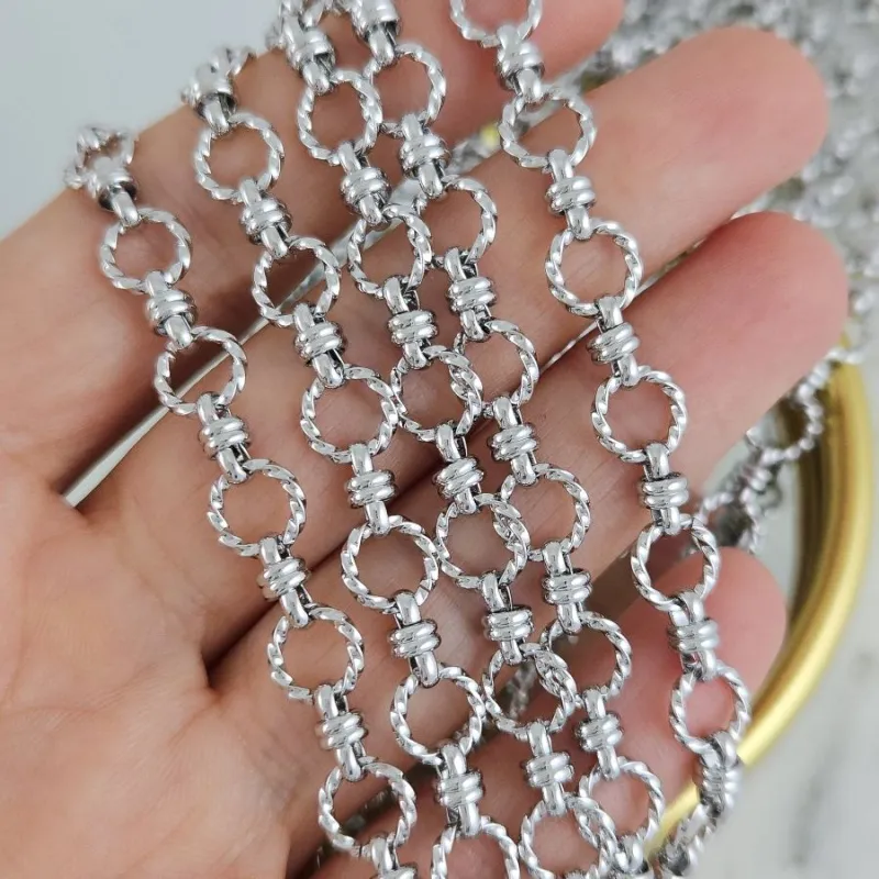 10 см Цепь толщиной ок. 7.5 мм, родиевое покрытие (10254-Р) купить с доставкой по России | Интернет-магазин Viva Beads