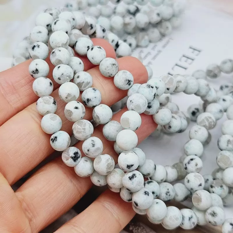 Нить 37.5 см Яшма "киви" бусина 6 мм гладкий шар, матовые (8511-6)  для бижутерии купить с доставкой по России | Интернет‑магазин Viva Beads
