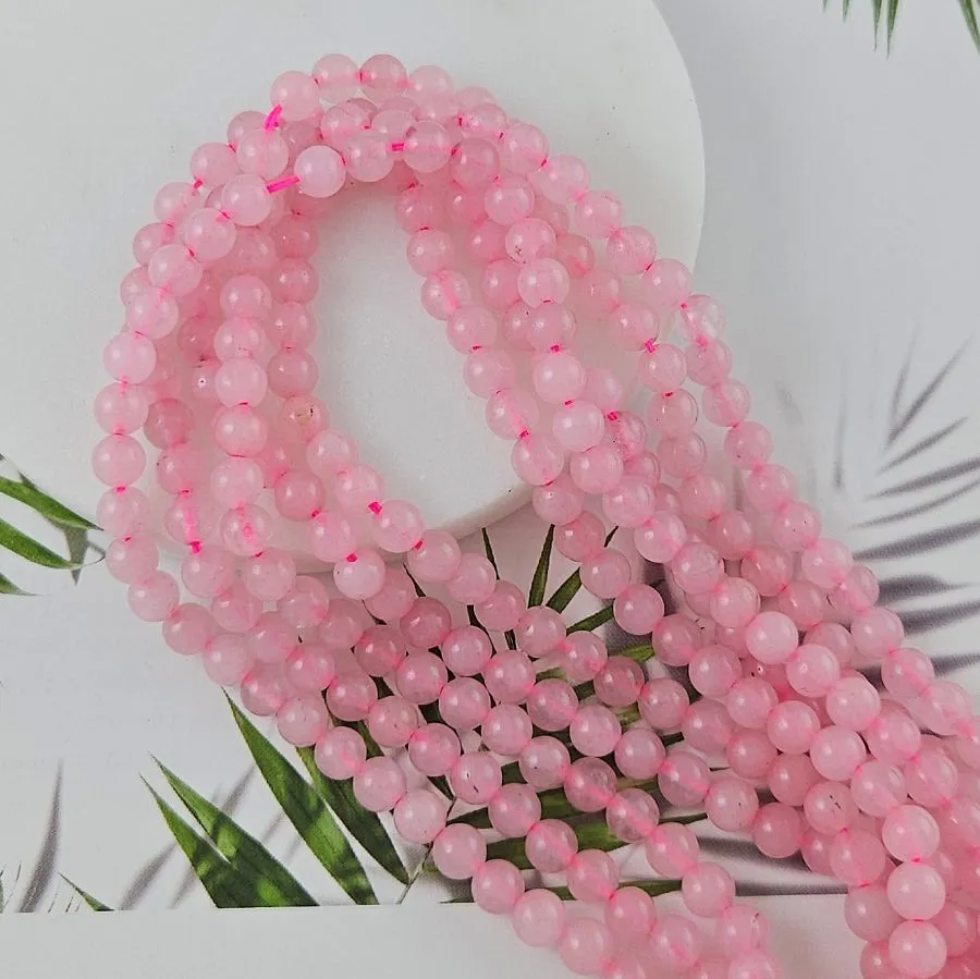 Нить 18 см Розовый кварц тонированный 6 мм бусина гладкий шар (767-6) купить в Воронеже | Заказать в интернет-магазине Viva Beads
 Нить 18 см Розовый кварц тонированный 6 мм бусина гладкий шар (767-6) купить в Воронеже | Заказать в интернет-магазине Viva Beads