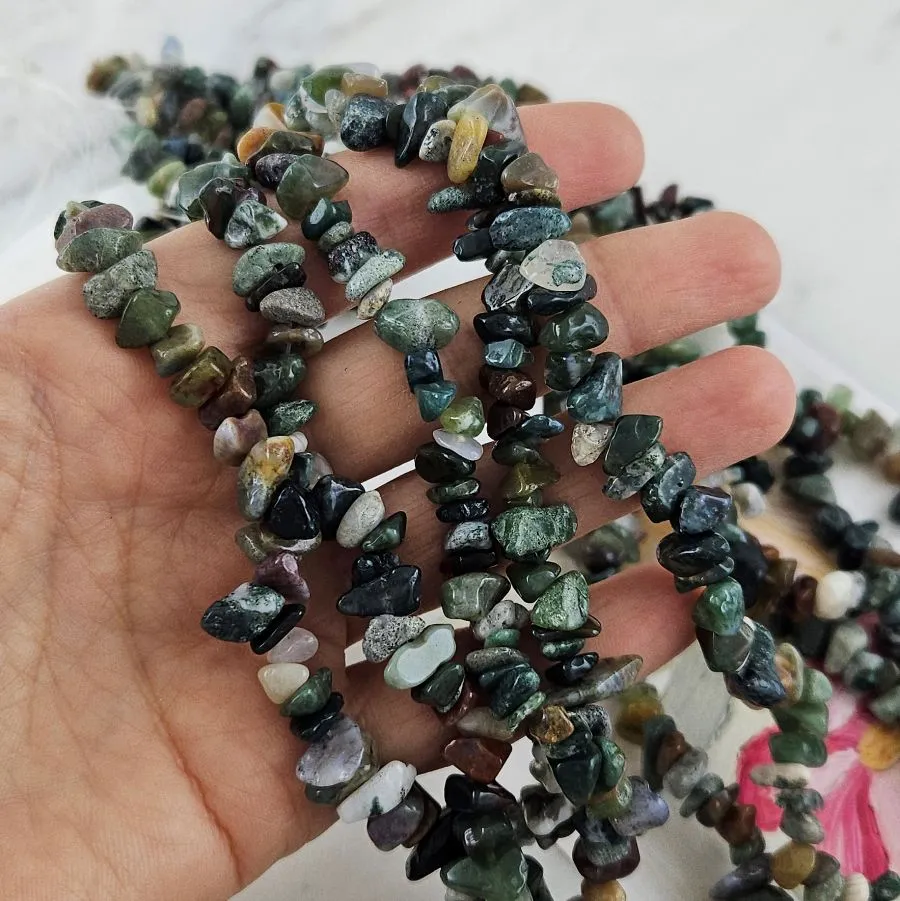 Нить 39 см Агат индийский натуральный 5-8 мм бусины каменная крошка (10161) для бижутерии купить с доставкой по России | Интернет‑магазин Viva Beads
