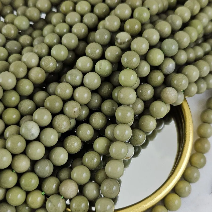 Нить 18 см Агат Авокадо ок. 8.2 мм бусины гладкий шар (10267-8) для бижутерии купить с доставкой по России | Интернет‑магазин Viva Beads
