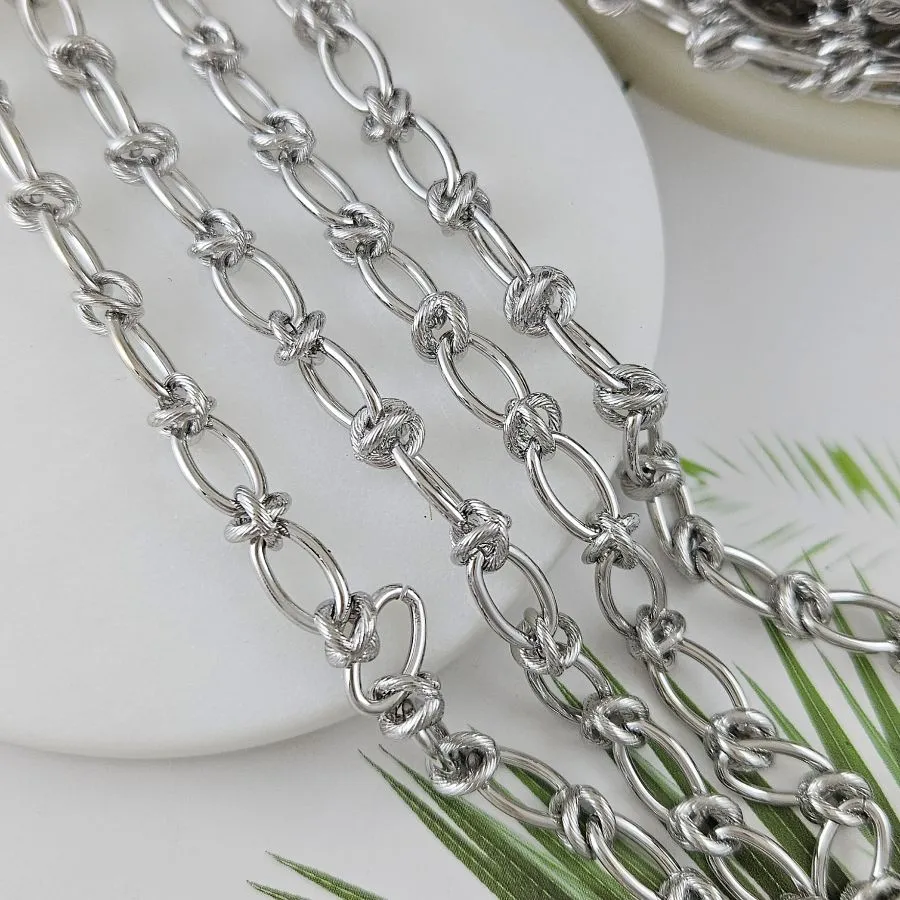 10 см Цепь овальная толщиной ок. 7 мм, родиевое покрытие (10003-Р) купить в Воронеже  | Заказать в интернет-магазине Viva Beads
