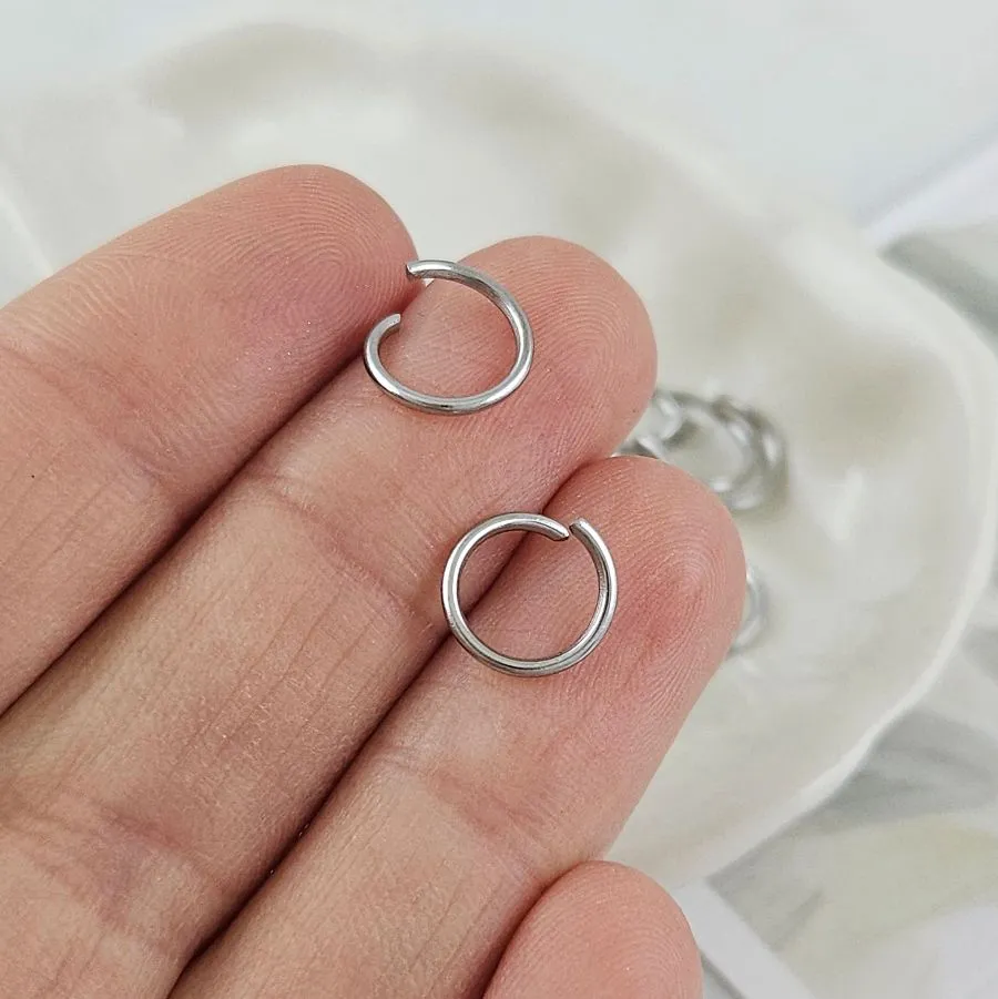 20 шт. Колечки 9x1 мм соединительные разъемные, нержавеющая сталь (4294-9х1) соединительные колечки и кольца-коннекторы купить с доставкой по России | Интернет-магазин Viva Beads