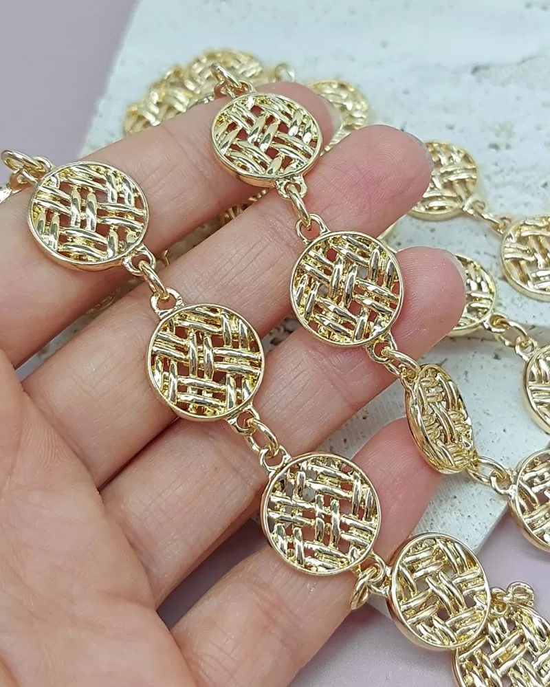 12 см Цепь крупная 16 мм толщина, позолота (7962-З) купить с доставкой по России | Интернет-магазин Viva Beads