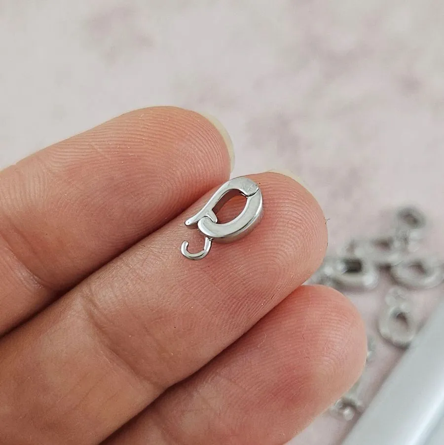 Бейл разъемный 9.8х5.3x11.5х2 мм родиевое покр. (8166-Р) купить с доставкой по России | Интернет-магазин Viva Beads