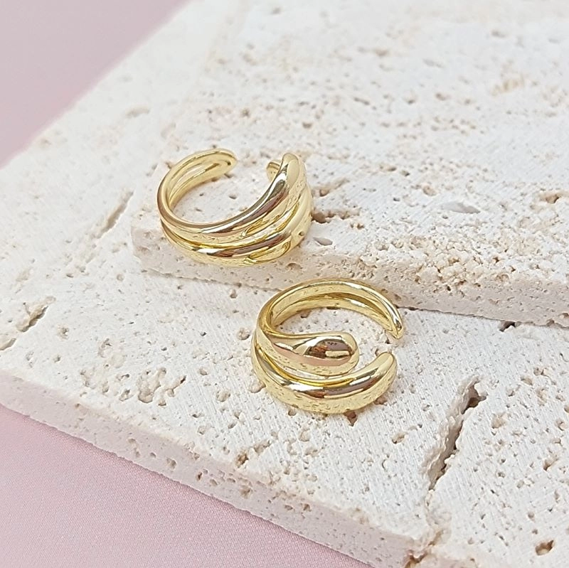 Кафф 15х10 мм позолота 14К (7874-З) купить с доставкой по России | Интернет-магазин Viva Beads