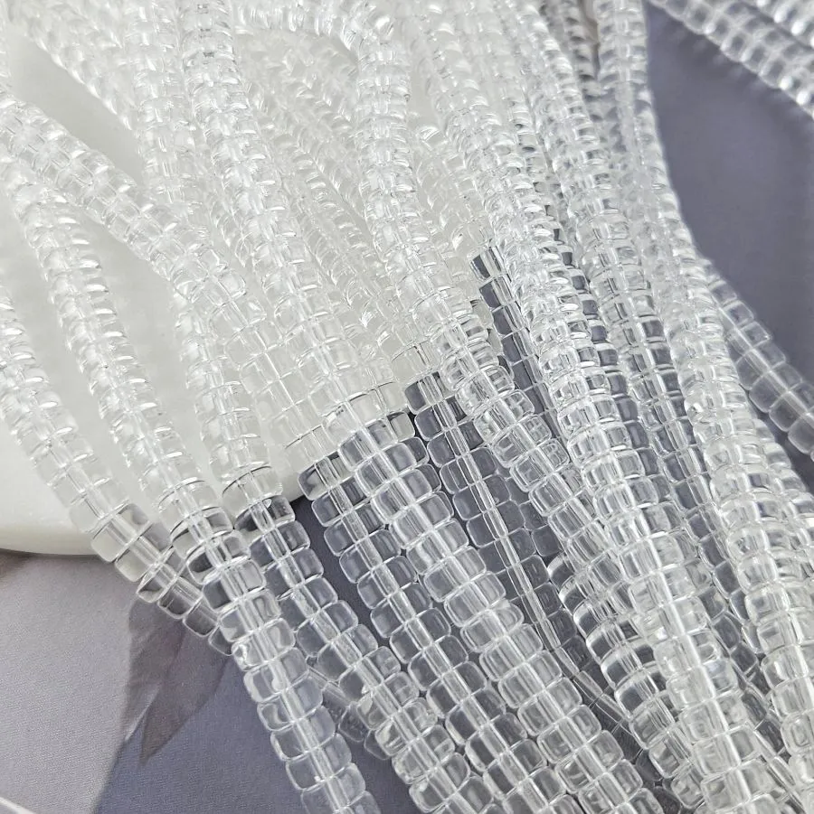 Нить 37 см Бусина шайба ок. 6х3 мм, стекло (10054) купить с доставкой по России | Интернет-магазин Viva Beads