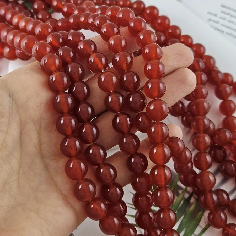 Нить 18 см Агат красный ок. 10 мм бусины круглые гладкие (10050-10) для бижутерии купить с доставкой по России | Интернет‑магазин Viva Beads
