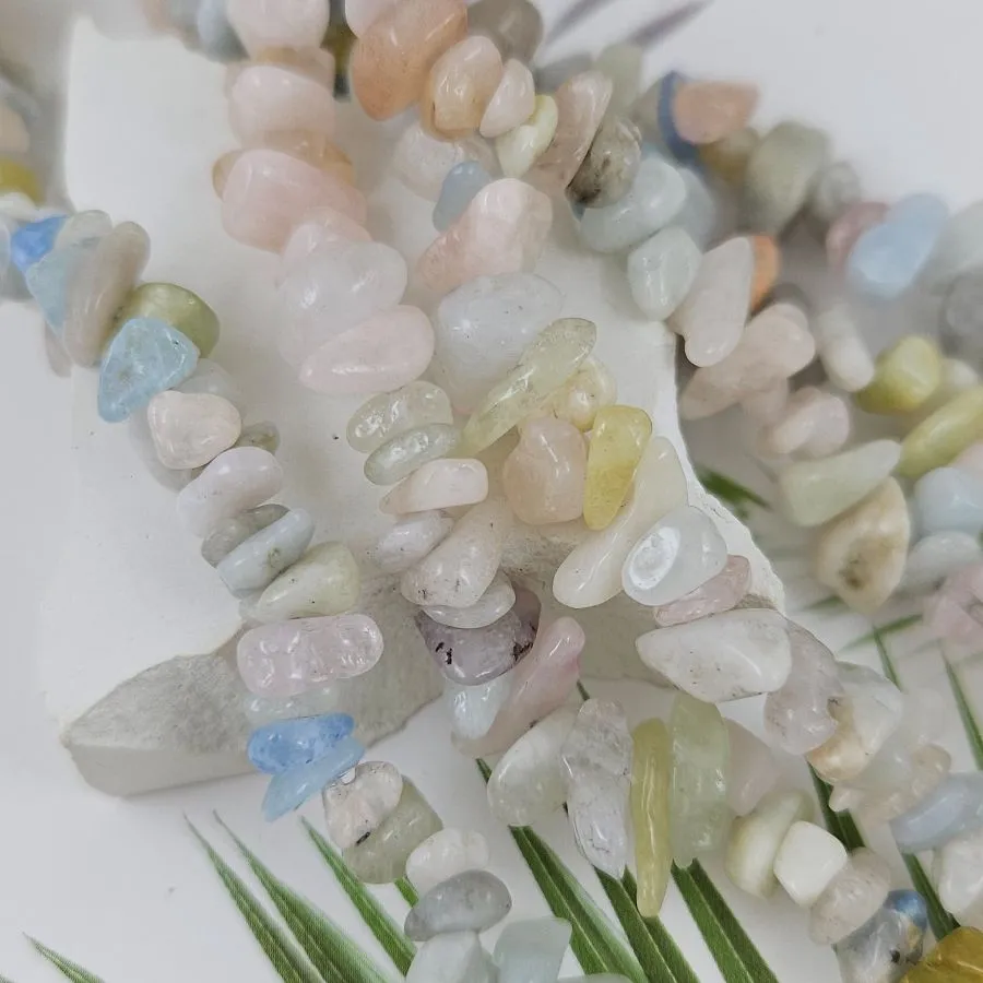 Нить 39 см Берилл / морганит / крошка 5-8 мм (7618) для бижутерии купить с доставкой по России | Интернет‑магазин Viva Beads
