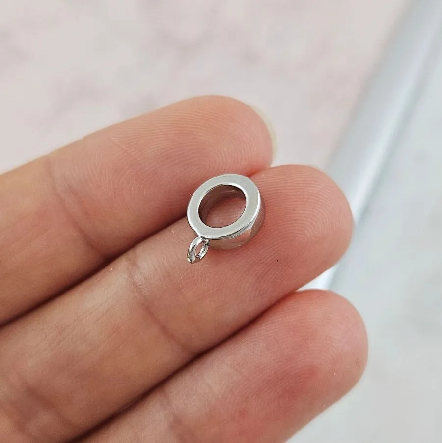 Бейл держатель для кулона 11.3х8.4х20.8 мм, внутр. d 5 мм, родиевое покрытие (10171-Р) купить с доставкой по России | Интернет-магазин Viva Beads