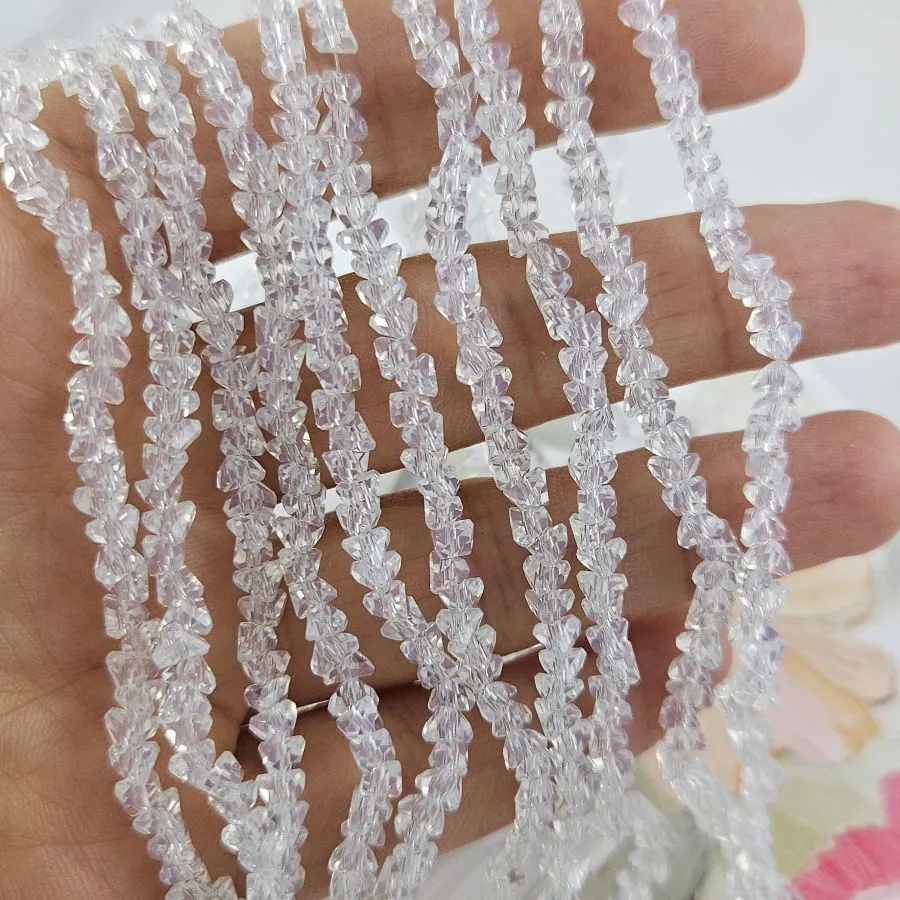 Нить 32 см Бусины хрустальная крошка ок. 4 мм опаловый  (7338-4-ОПАЛ) купить с доставкой по России | Интернет-магазин Viva Beads