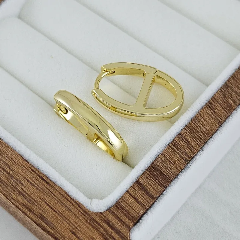 Швензы кольца, бублики, конго овальные 22х14.6х3.4 мм, позолота 14К (10243-З) купить с доставкой по России | Интернет-магазин Viva Beads