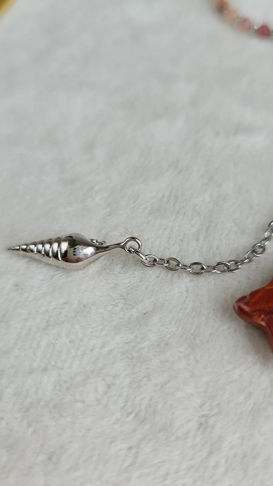 Колье-галстук из агата с подвесками в морском стиле - набор материалов для самостоятельной сборки (НАБОР-86)