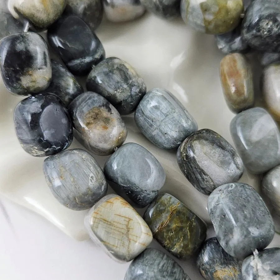 1 шт. Кошачий глаз серый ок. 13-17х9-12 мм бусины фри форм (1012) купить в Воронеже | Заказать в интернет-магазине Viva Beads
