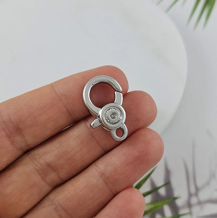 Замок карабин 22.7х13.3 мм, родиевое покрытие (9949-Р) купить в Воронеже | Заказать в интернет-магазине Viva Beads
 Замок карабин 22.7х13.3 мм, родиевое покрытие (9949-Р) купить в Воронеже | Заказать в интернет-магазине Viva Beads