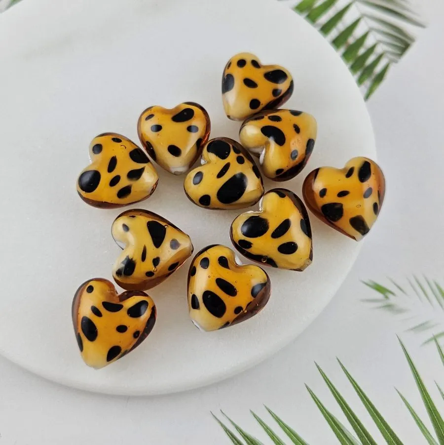 Бусина лэмпворк Сердце ок. 15 мм, коричневый (10030-КОР) купить в Воронеже  | Заказать в интернет-магазине Viva Beads
