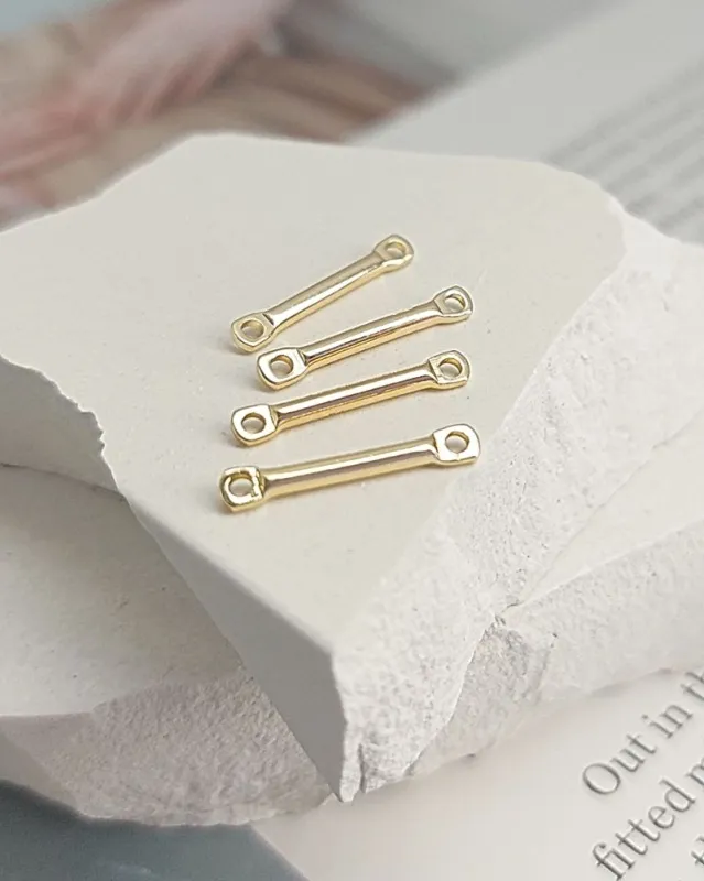 УЦЕНКА Коннектор палочка 15x1.5 мм позолота (4001-15-З-УЦ) купить с доставкой по России | Интернет-магазин Viva Beads