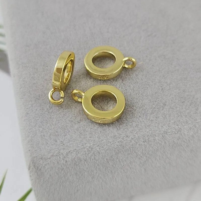 Бейл для подвесок 9x11.6x2 мм внутр. d 4.7 мм позолота 14К (7446-З) купить в Воронеже | Заказать в интернет-магазине Viva Beads
