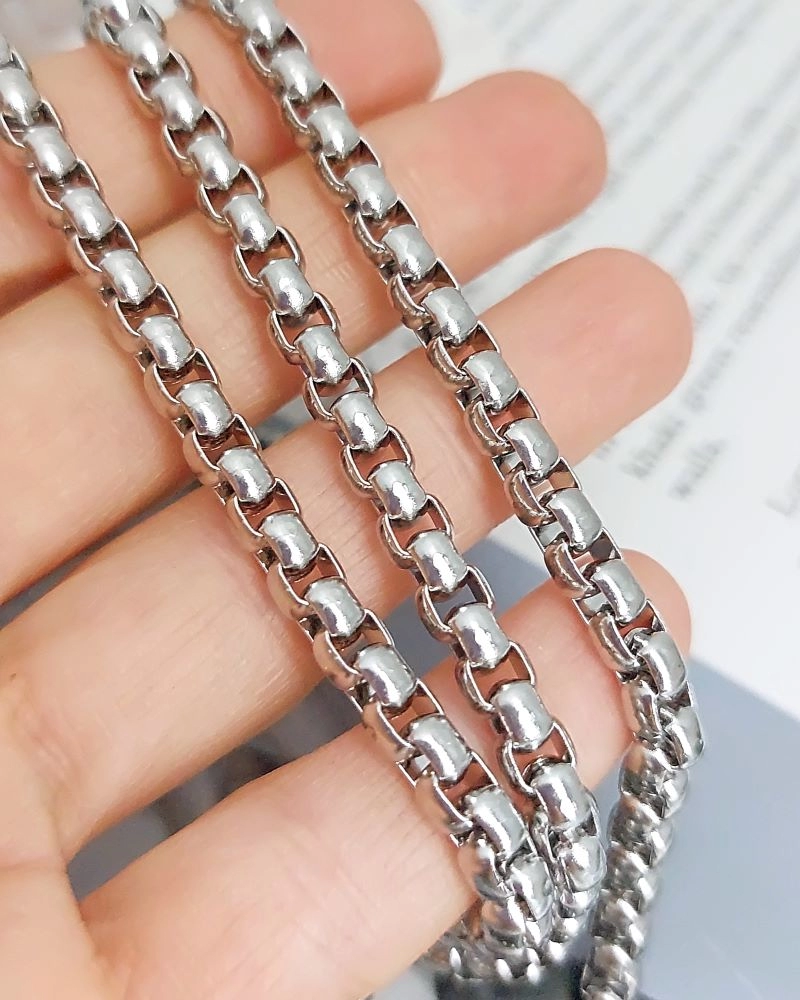 50 см Цепь 5 мм /толщина/ нержавеющая сталь (8324) купить с доставкой по России | Интернет-магазин Viva Beads