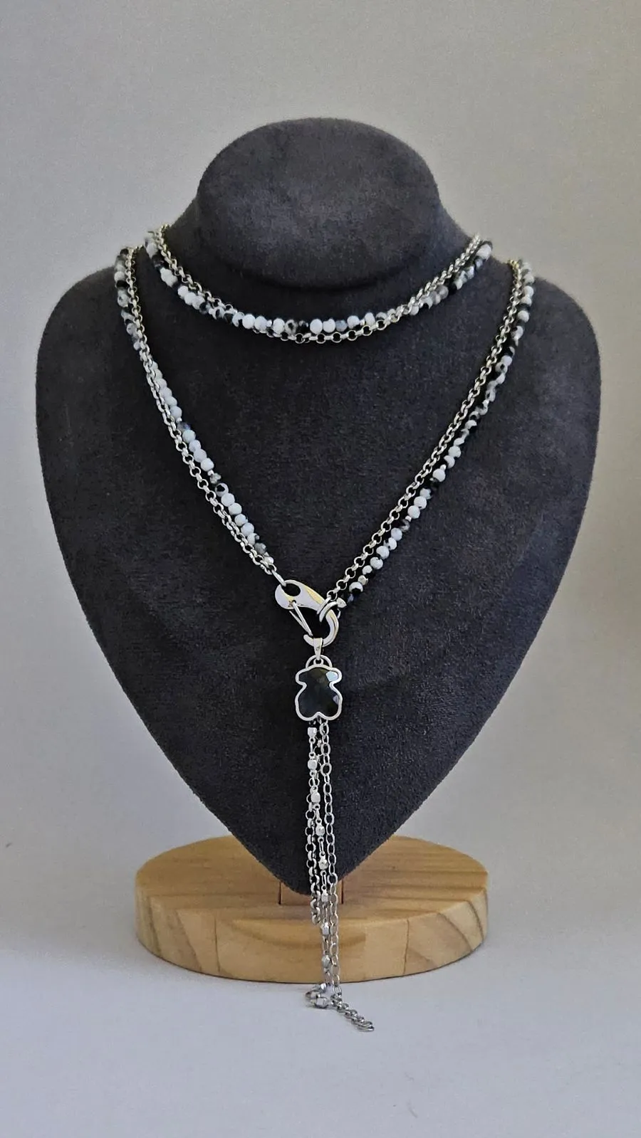 Лунный свет: набор материалов для создания длинного колье из лунного камня (НАБОР-72) купить с доставкой по России | Интернет-магазин Viva Beads